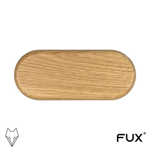 1 Stück Doppel Heizungsrohr Rosette, ohne Lochung, zweigeteilt, verschiedene Echthölzer, Rohrabdeckung, Abdeckrosetten, Verkleidung, Heizkörper Rosetten, Holz, Parkett, Holzrosetten (Eiche)