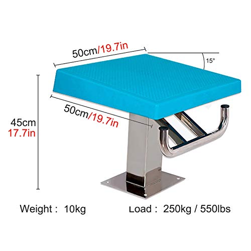 Hydt Pool Diving Boards Without Hardware, Non-Slip Swimming Pool Diving Platform With Stainless Steel Base, For Competition #TOP3