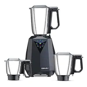 Bajaj Juvel Digi Mixer Grinder 800 Watts 3 Jars, Dark Grey