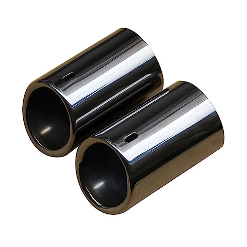Tubo de escape para coche con cubierta protectora de silenciador en titanio negro Q3