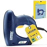 agrafeuse electrique rapid 100 CONCEPTION ERGONOMIQUE ET SÛRE : Doté d'une poignée ergonomique confortable et d'un mécanisme de contact de sécurité au niveau du nez pour éviter les tirs accidentels, assurant précision et protection de l'utilisateur à chaque tâche.