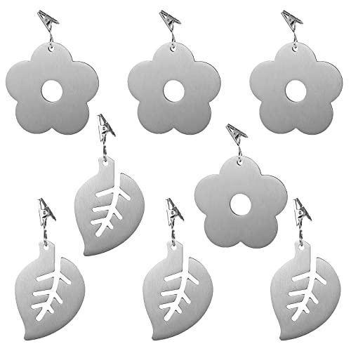 UNJYHB Tischdecke Gewichte 8 Stück Tischdeckengewichte Edelstahl Blume Tischdeckenklammern Tischdeckenbeschwerer Für Draußen Mit Klammer Für Party Picknick Garten Zuhause Indoor Outdoor Camping Cover