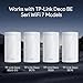 MSAFF Wall Mount for TP-Link Deco BE Series (BE65-5G/BE75/BE85/BE95/BE10000/BE22000/BE33000), WiFi 7 Mesh Bracket with Cable & Power Adapter Storage, ABS Wall Rack, Easy Installation (White-3 Pack)
