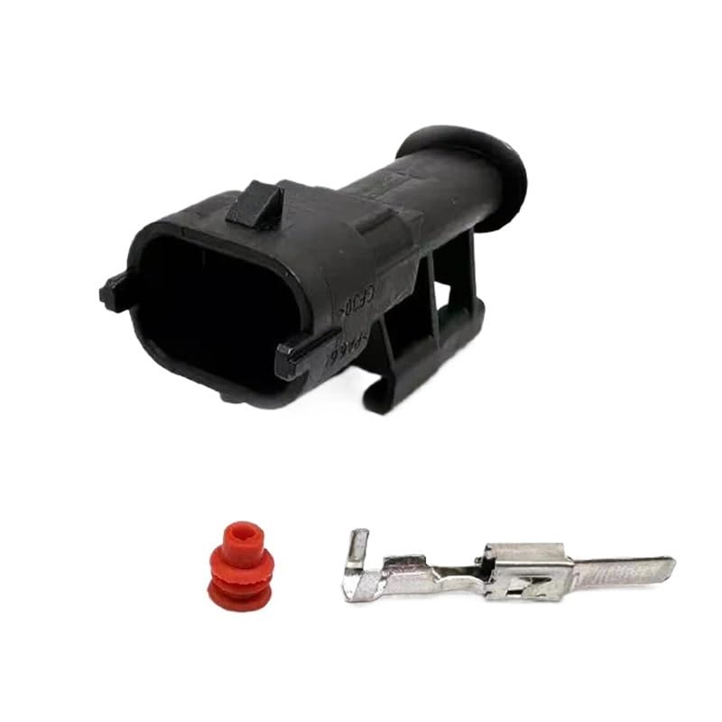 5 Sets 2 Pin Auto Fuel Common Rail Injector Connector Plug Car Crankshaft Socket 1928403698 1928404226(Ivory,10 Sets)