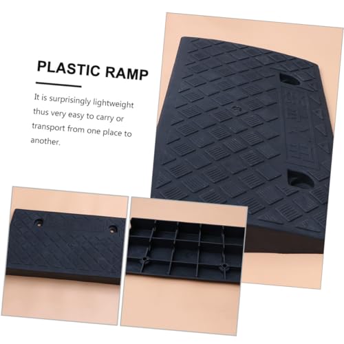 Rampa triangular de goma 50x27x9cm negra para vehículo miniatura 7