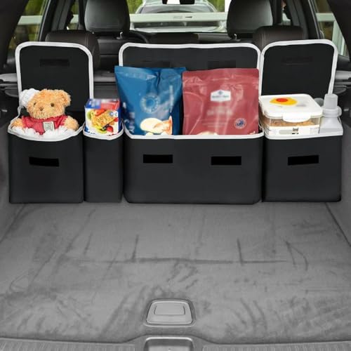 Organisateur de coffre pliable à compartiments multiples pour Audi - 4