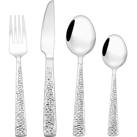 32PCS Heavy Duty Stainless Steel Cutlery Set Cover