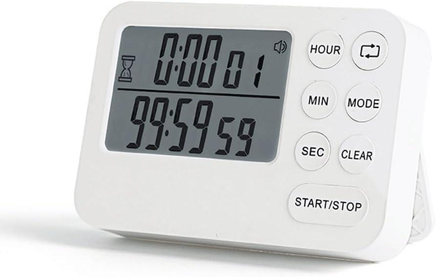 Kitchen Electronic Split Screen Timer Alarm Clock Countdown