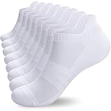 👣【SCHNELLTROCKNENDE UND ANTIBAKTERIELLE SNEAKER SOCKEN】: Die 10% Polyester erhöht die Absorptionskapazität der Socke - nimmt Schweiß schnell auf und hält die Füße jederzeit trocken. Wir haben eine kleine Menge Silberionen mit starken antibakteriellen Eigenschaften hinzugefügt, um dem Wachstum von Bakterien und Pilzen entgegenzuwirken und zu verhindern, dass die Socken einen unangenehmen Geruch abgeben. Kein Schweiß! Kein Geruch! Wir möchten Ihnen die sauberste und bequemste Fußumgebung bieten.