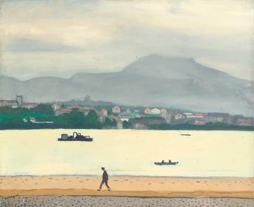 RZHRHJES Abstracto Cuadro Pintura Sobre Lienzo Pared Arte Cuadro la carretera Hendaya de Albert Marquet para Decoración de Paredes 60x90cm