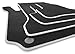 Produktbild kh Teile Fußmatten für C-Klasse W204 S204 AMG Velours Set Premium Autoteppich Matten Schwarz Silber, 4-teilig, Neu