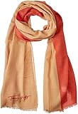 Bufanda icónica de la firma Tommy Hilfiger Iconic Signature Scarf Bufanda, Sandrift/Pink, Talla única para Mujer