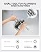 Phivan Waste Drain Tool for 3-Tier Commercial Kitchen Sinks Stainless Steel Drain Removal Tool Commercial Sink Drain Tool Waste Plumbing Drain Tool For Twist and Lever Drain Installation and Removal