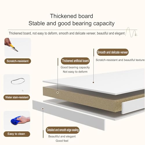 JOSIAHCQ Banco Zapatero Entrada Recibidor con Asiento Banco Almacenaje Banco Pie de Cama Banqueta Dormitorio Multifuncional para Dormitorio Salón Entrada(80cm) - imagen 7