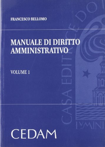 Manuale di diritto amministrativo vol. 1