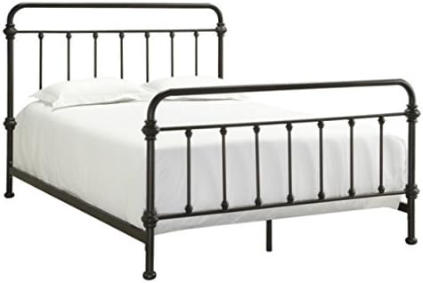 Giselle Antique Dark Bronze Graceful Lines Victorian Iron Metal Bed (Full Size)