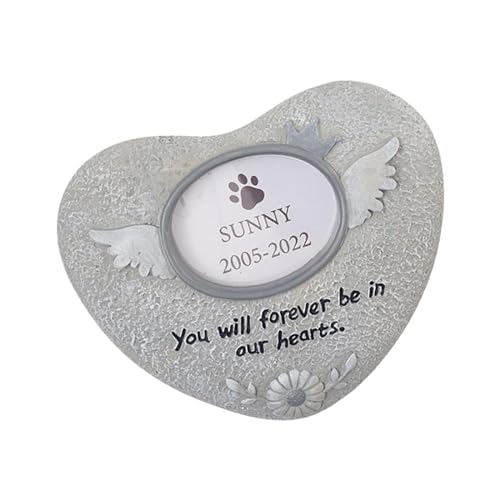 kowaku Pietre commemorative per cani Lapide per gatti Lapidi per animali domestici Pietre da giardino per cani da compagnia per prato esterno, angelo