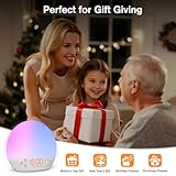 Sunrise Alarm Clock Wake Up Light, Digital Alarm Clocks Bedside Dimmable Night Light,White Noise Machine with 30 Soothing Sounds,Timer, Alarm Clocks for Heavy Sleepers Baby Kids Adult Teen Bedroom - Image 8