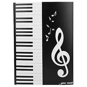 A4 Größe Musik Ordner,Musiknotenordner Musikordner Papierdokumente Klavierordner für verschiedene Instrumentenspieler…