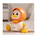 Popgaga 赤ちゃん おもちゃ アヒル親 ママ1羽 動く 早期知育玩具 ハイハイ期 男の子 女の子 音楽 ライト付き 寝かしつけ 誕生日 出産祝い クリスマス プレゼント 幼児向け 1点セット(白)