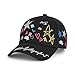 KARL LAGERFELD Paris Women's Hearts and Stars Baseball Cap, Black, One Size