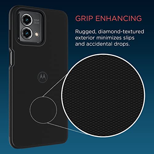 Image of Motorola Moto G Stylus 5G (2023) Textured Protective Black Case | Precision fit Shock Absorbing Cases for Enhanced Phone Grip, Style, Drop Protection for Your Moto G Stylus 5G 2023