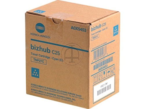 Toner cyan TNP-27C original Konica Minolta pour des impressions d'une netteté absolue