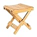 HWQ Taburete Plegable de bambú, Taburete de Ducha de baño de Madera, Asiento de Ducha Plegable portátil, reposapiés de Ducha de Afeitar, Silla pequeña para jardín, baño, balcón, SPA