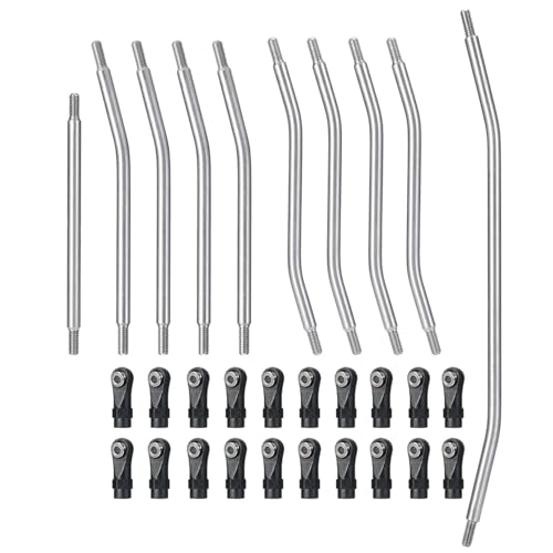 Tige de liaison de voiture RC 10 pièces acier inox pour 90018 90020 90056