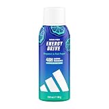 adidas Vibes Energy Drive All Over Deo Body Spray, 48 Stunden anhaltend, aromatischer Duft, Noten von Bergamotte und rosa Pfeffer, 150 ml