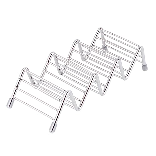 Unomor Mexican Pancake Stand Taco Rack 3 Grids Tortilla Roll Rack for Restaurant