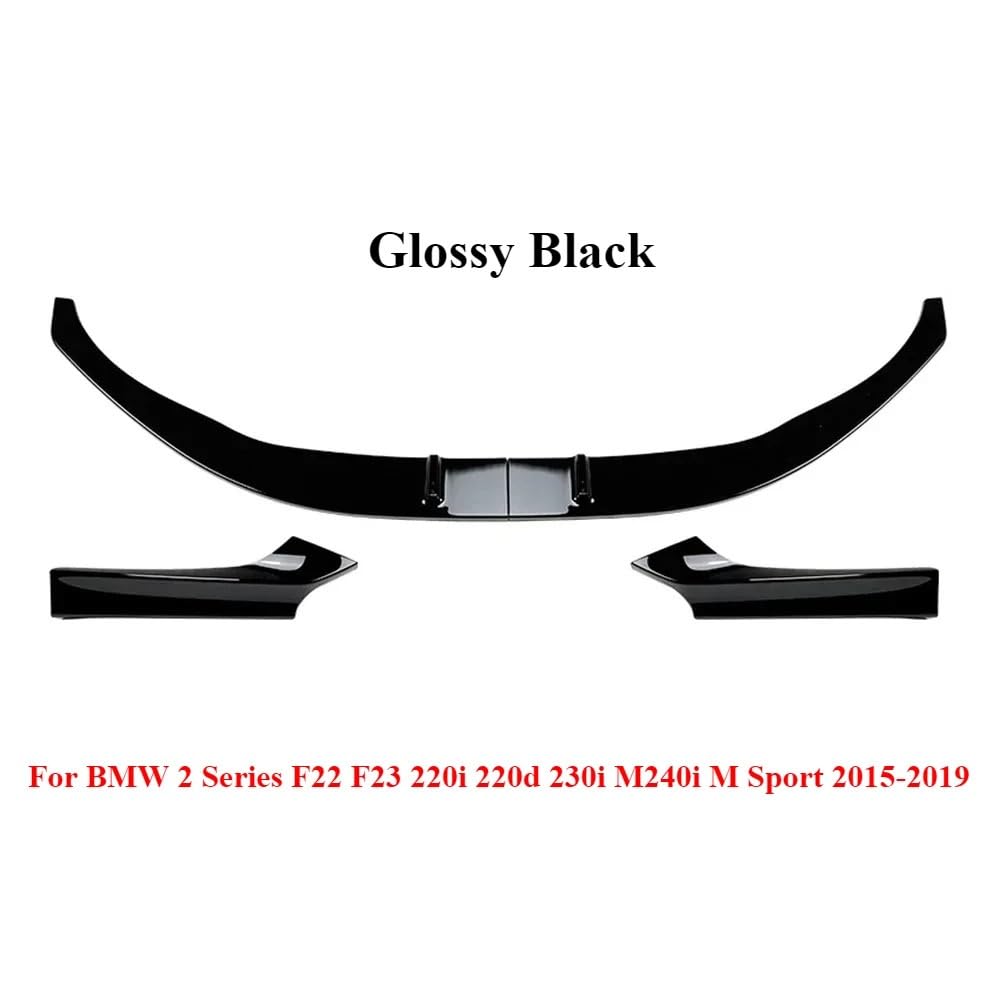 Uniwersalny spoiler Do BMW 2 Series F22 F23 220i 220d 230i | M240i M Sport 15-19 AccessoriesFront Dokładka przedniego zderzaka