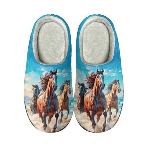 Showudesigns Indoor Winter Home Slippers Size 4-12 Fuzzy Warm