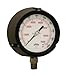 Winters PPC Series Phenolic Dual Scale Process Pressure Gauge with Stainless Steel Internals, 0-10000 psa/kpa, 4-1/2" Dial Display, +/-0.5% Accuracy, 1/2" NPT Bottom Mount