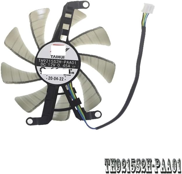 Graphics Card Graphics Card Fan TH9215S2H-PAA01 DC12V 0.45A 4Pin Compatible with GTX 1660 Ti GTX 1660 Prodigy