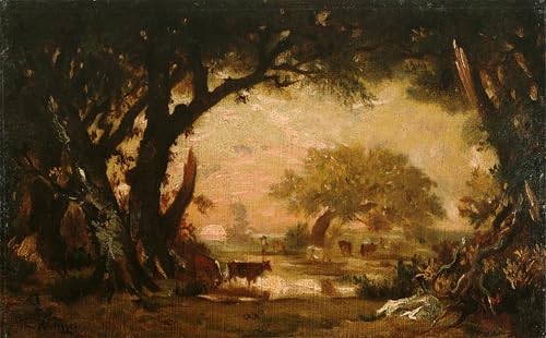 Peinture Murale Cleaaring dans les bois de Fontainebleau pour habiller un grand mur
