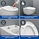 Duravit Universal Toilettendeckel mit Absenkautomatik, WC Sitz Quick Release für einfache Montage, Klobrille in ovaler Form, Klodeckel made in EU, Urea-Duroplast, Edelstahlscharniere, Weiß