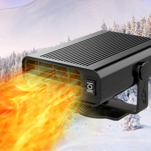 【New 2025】Portable Car Heater Fast Demisting Defroster, 12V 150W Automobile