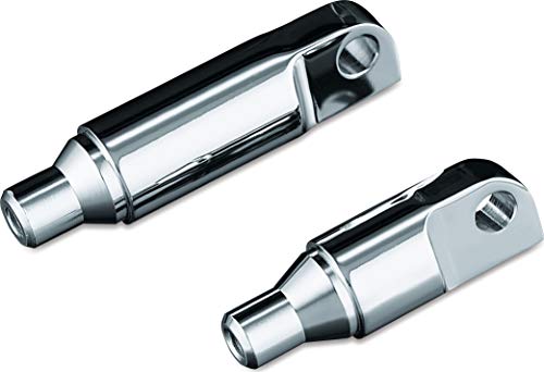 Kuryakyn 8064 Motorcycle Foot Control Component: 2-1/2" Male Mount ISO Footpeg Extensions, Chrome, 1 Pair