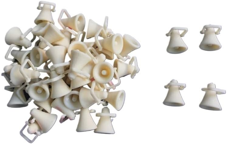 6pcs Resin Horn Module Mini Speaker Model Dia 8mm Nautical Spare Parts Trumpet Handmade Bugle for RC Simulation Boat