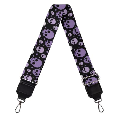 Image of Adjustable Purse Strap for Women, Crossbody Wide Handbag Strap Replacement, Sturdy Bag Strap with Silver Hardware