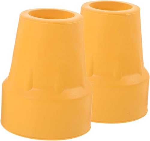 Juego de almohadillas de puntas de muleta, extremos de bastón, diseño antideslizante de repuesto para bastones de trekking, muletas