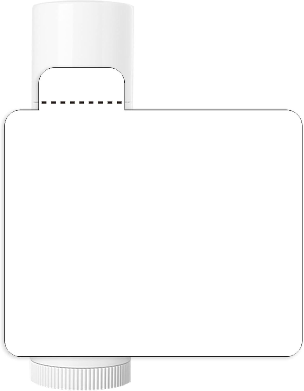 MrLabel White Lip Balm Labels with Tamper Tab