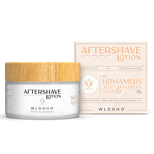 WLDOHO® vegane Aftershave Lotion für Frauen I Pflegt sanft & spendet Feuchtigkeit I Hilft bei Rasierpickel, Rasurbrand, eingewachsene Haare und Irritationen I After Shave Balsam für Damen Cover