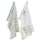 COTTON TEA TOWELS From the State Collection by artist Rosanne Beck, set of 2 absorbent dish towels look great in the kitchen USEFUL KITCHEN ACCESSORY Keep these handy for drying wet hands, dishes, bar tops, and kitchen counters, each measures 28 x 18...