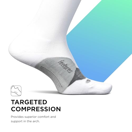 Image of Feetures Elite Light Cushion Mini Crew Sock - Sport Sock with Targeted Compression