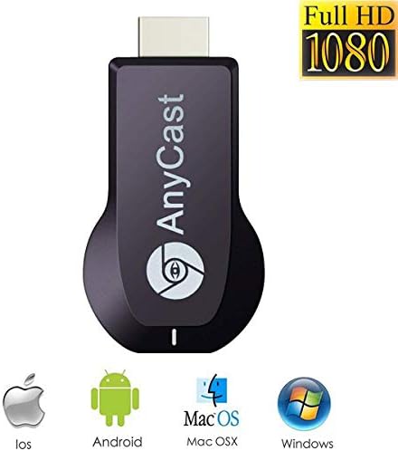 WiFi Display Dongle, Wireless Display Dongle TV Receiver Adapter Screen Mirror 1080P HDMI Dongle Airplay Miracast DLNA Digital AV to HDMI Connector for iOS/Android/Windows/Projector/TV/MAC OSX
