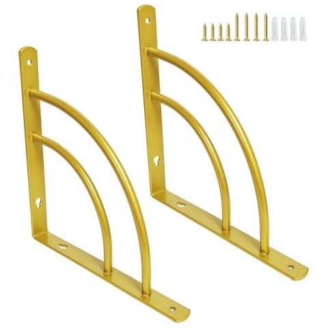 Z metnal Gold Triangle Shelf Brackets Cover