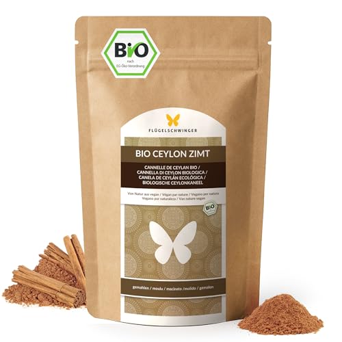 500 g de canela de Ceilán ecológica, cultivada y producida según el estándar ecológico de la UE, sin aditivos