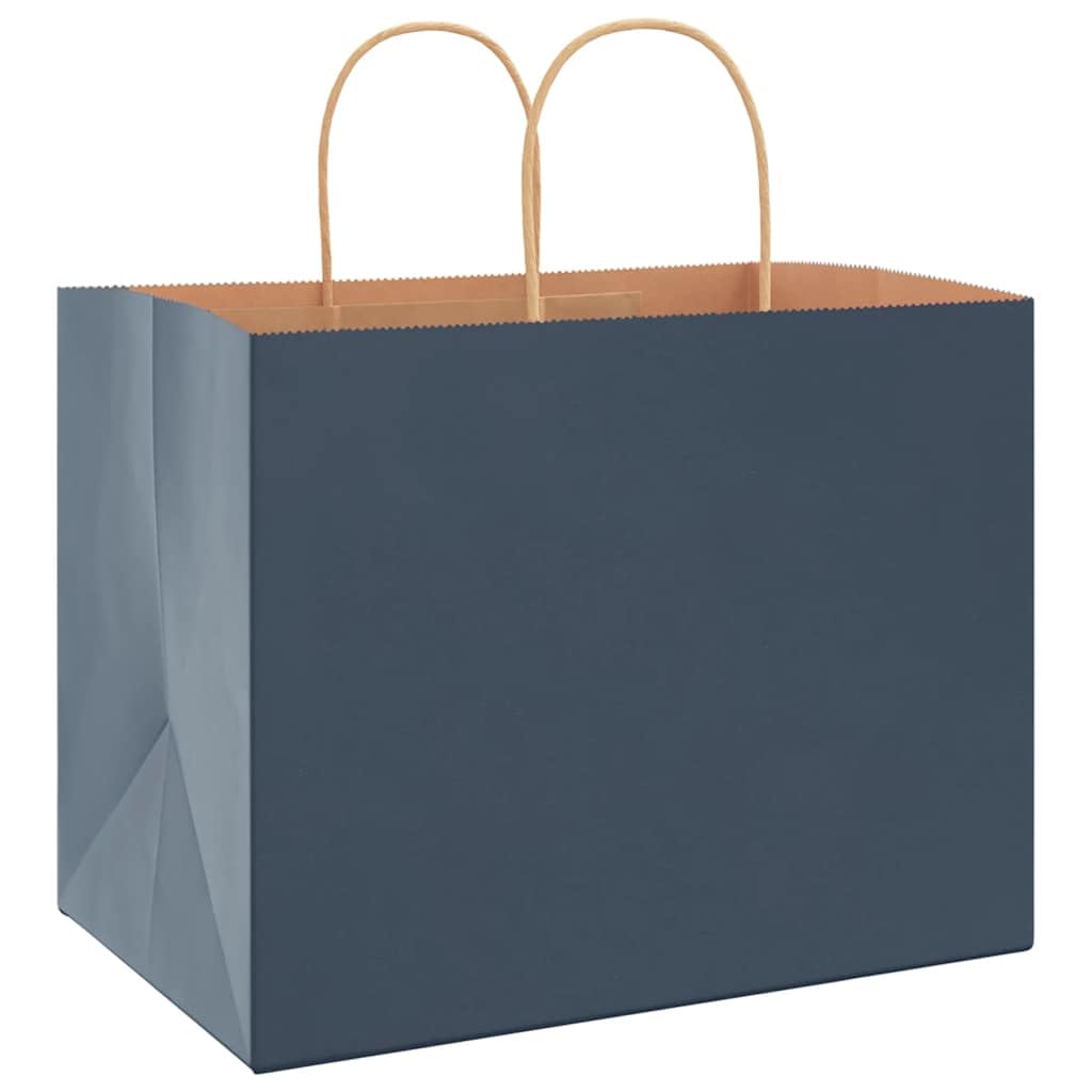 Bolsas de papel azul 250 piezas 32 x 22 x 24 cm